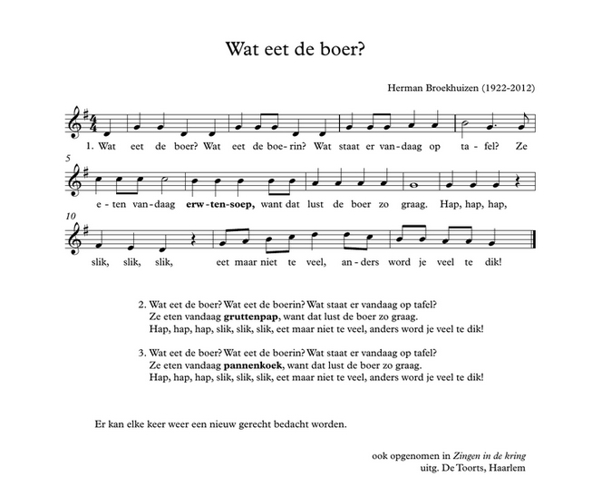 bladmuziek wat eet de boer broekhuizen